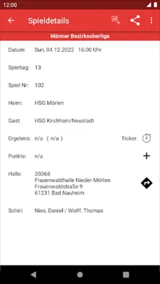 HSG Kirchhain/Neustadt android App screenshot 1